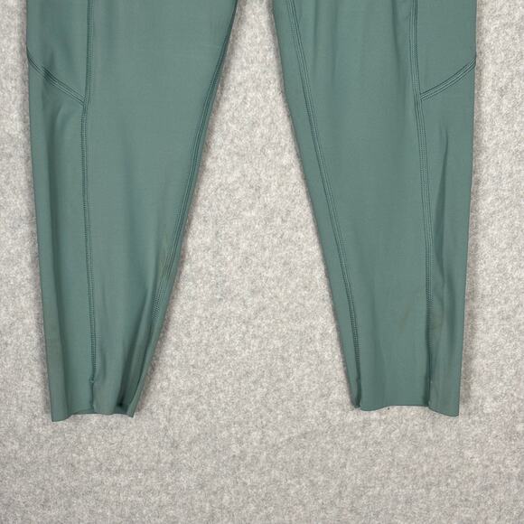 CRZ Yoga Leggings Womens Small Green Sports Capris Pockets Active Lounge READ - Picture 3 of 14